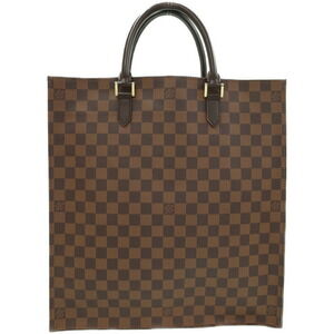 Louis Vuitton Damier Ebene Brown Sac Plat Tote Bag